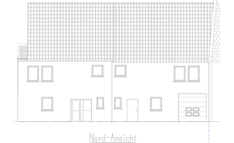 Haus 3 und 4 - Ansicht Nord